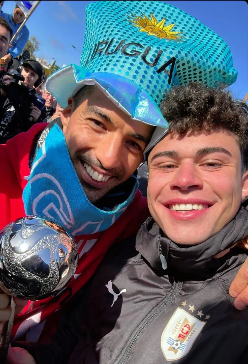 Suárez y Matturro se tomaron una foto juntos