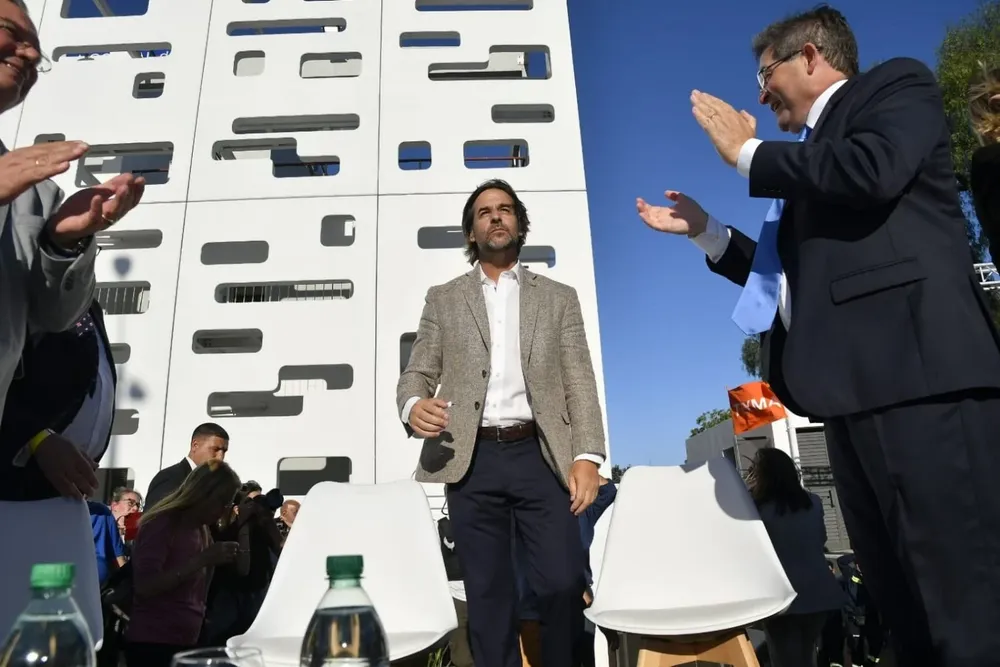Archivo. Luis Lacalle Pou en la inauguración del Hospital del Cerro