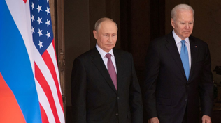 El presidente ruso, Vladimir Putin y el presidente de Estados Unidos, Joe Biden.