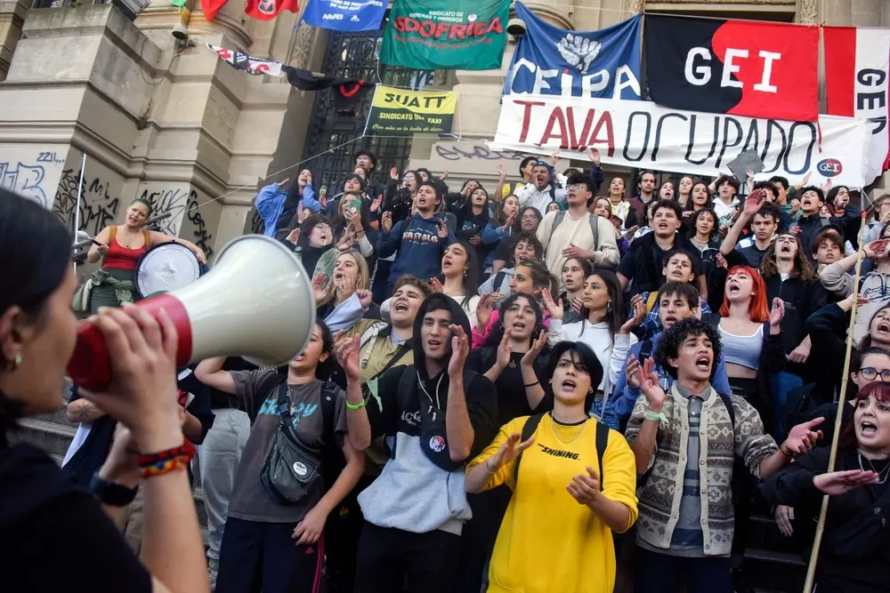 Los estudiantes se manifestaron varias veces en la semana