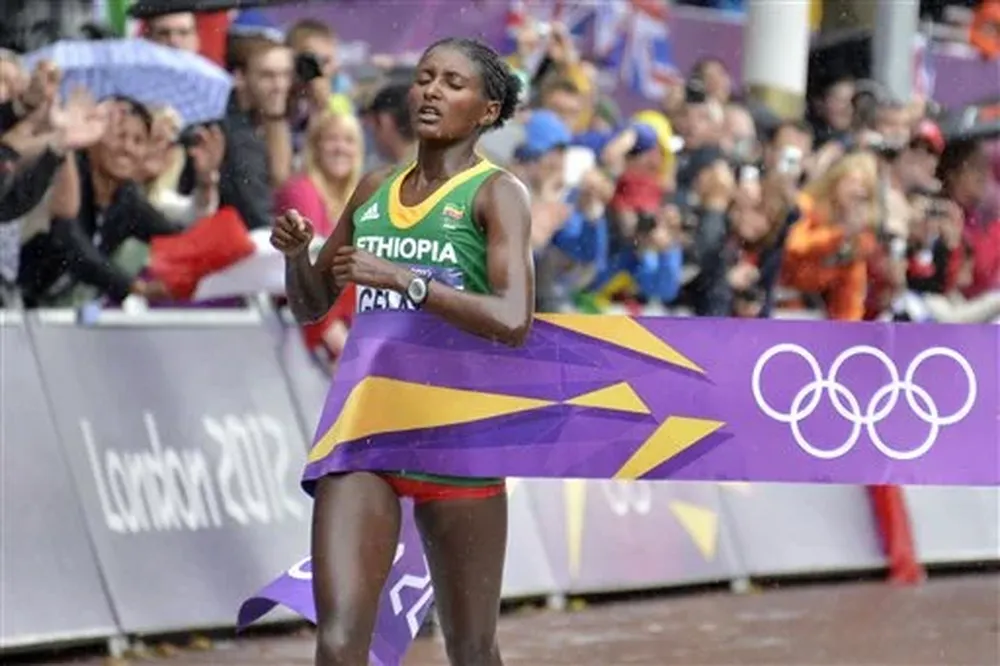 La atleta etíope Tiki Galena