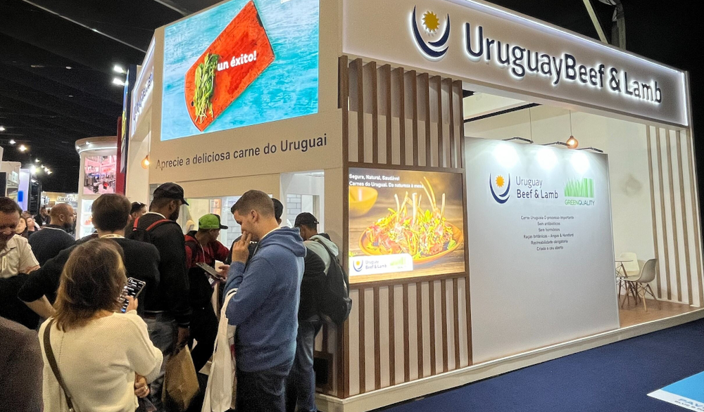 INAC: el stand en la feria paulista de alimentos y bebidas.