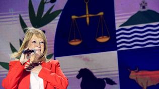 Carolina Cosse la noche de las elecciones
