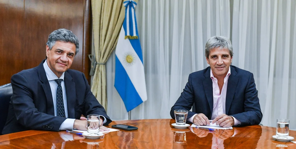 La Corte Suprema convoca a una audiencia entre Jorge Macri y Luis Caputo por la coparticipación