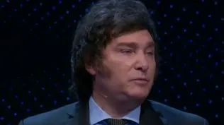 Javier Milei en el debate