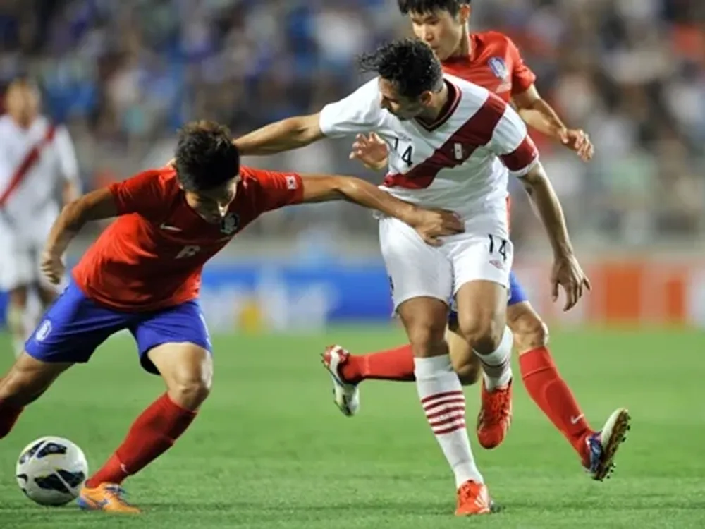 Pizarro en el partido del miércoles contra Corea del Sur