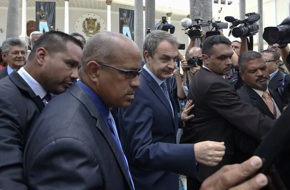 José Luis Rodriguez Zapatero, ex presidente español, presente en Venezuela
