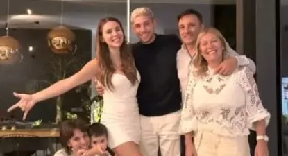 Federico Valverde en familia recibió el año 2023