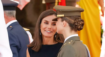 La Reina Letizia, y su hija las Princesa Leonor.