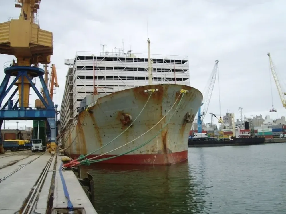 Puerto de Montevideo.