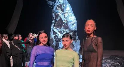 Las actrices Ailin Zaninovich, Zoe Hochbaum y la modelo Katja Gall