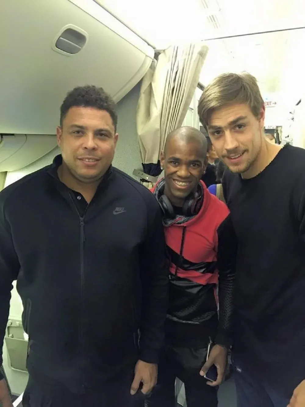 Rolan y Coates con el Fenómeno Ronaldo