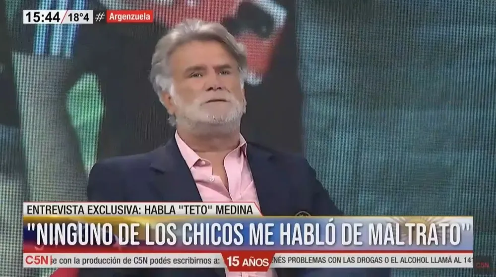 Captura de pantalla del programa Argenzuela en C5N