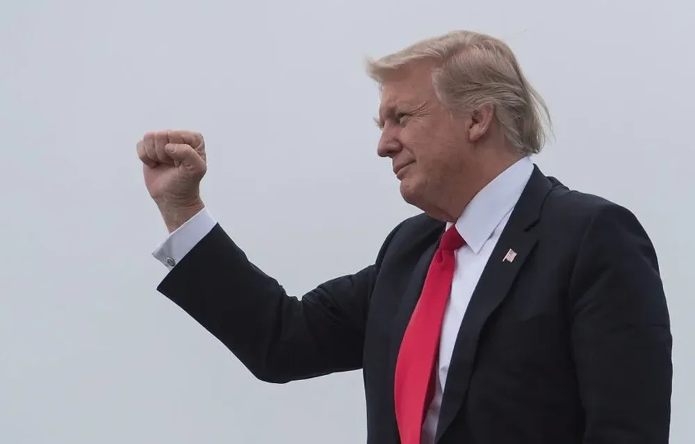 Trump arriba a West Palm Beach, Florida, el pasado viernes.