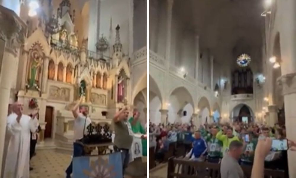 La Iglesia pidió disculpas por los cánticos opositores en una misa.