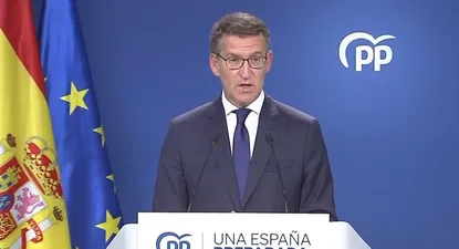 El presidente del PP, Alberto Núñez Feijóo