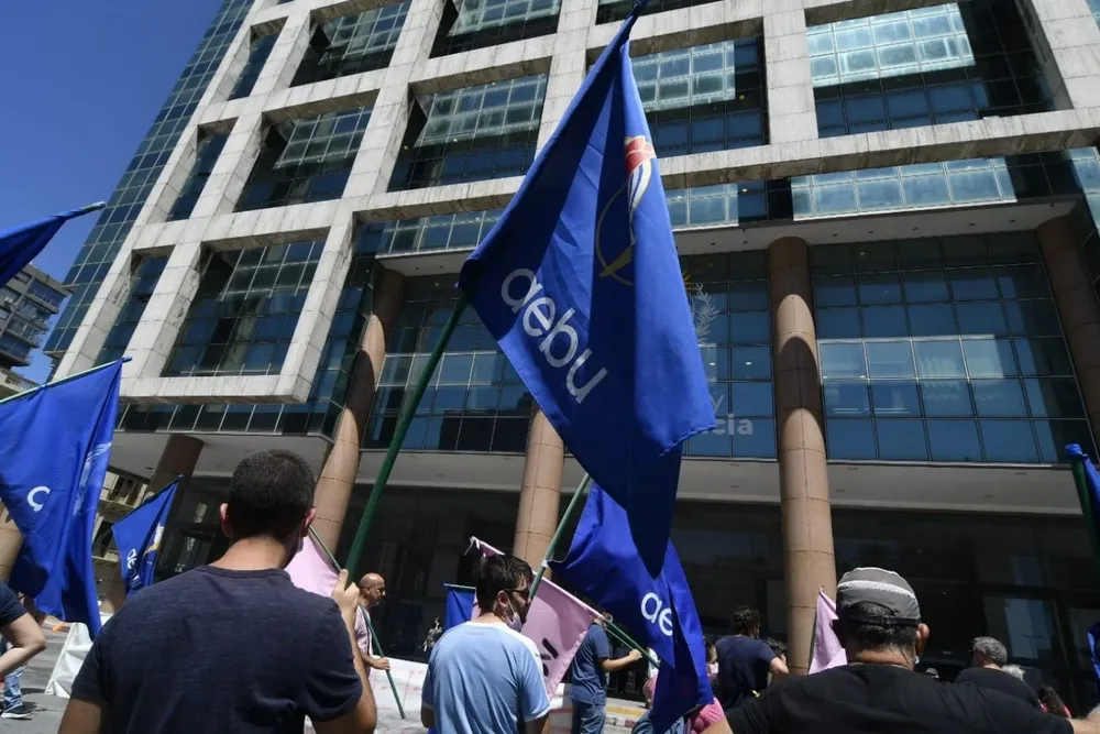 Manifestación frente a Torre Ejecutiva esta semana.
