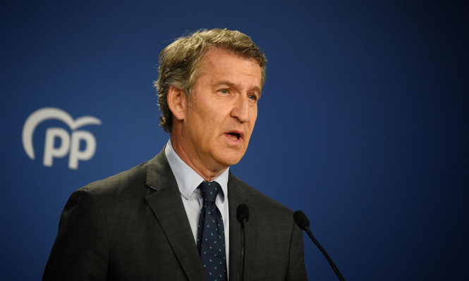 El presidente del Partido Popular, Alberto Núñez Feijóo.