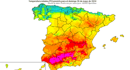 En puntos del valle del Guadalquivir la temperatura superarán el domingo los 35 grados.