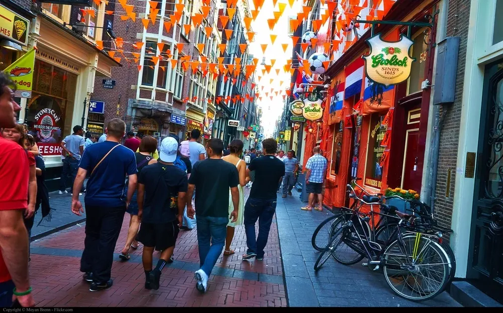 Una calle de Amsterdam