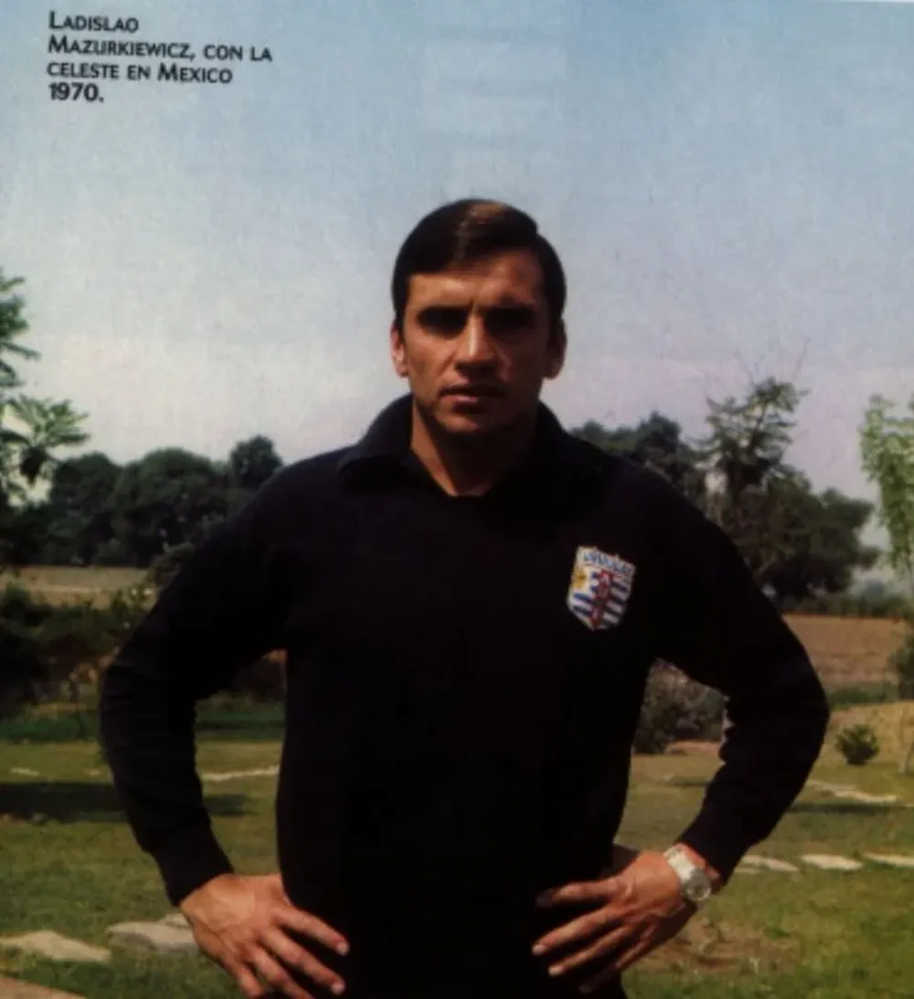 Ladislao Mazurkiewicz, con 13 partidos el futbolista uruguayo con más partidos en Copas del Mundo