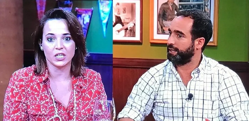 Patricia Madrid y Juan Miguel Carzolio son compañeros de trabajo en Polémica en el bar