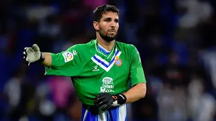 Leandro Cabrera pasó de la zaga al arco de Espanyol