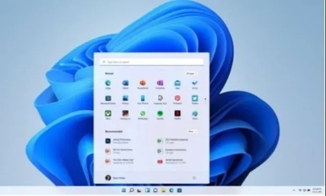 Menú de inicio y barra de tareas en Windows 11