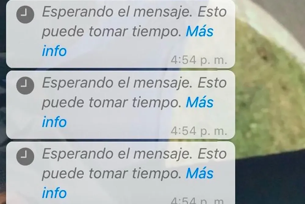 El texto impide ver el contenido de las conversaciones en la plataforma