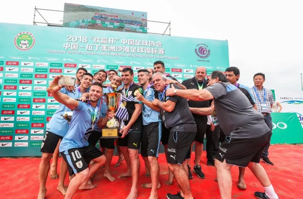 La selfie de Capurro y el festejo