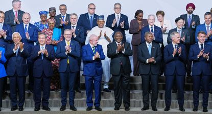 Líderes del G20 en la foto de familia de la cumbre de Sudáfrica