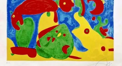 Las obras rematadas fueron donadas por Joan Punyet Miró, nieto del pintor catalán