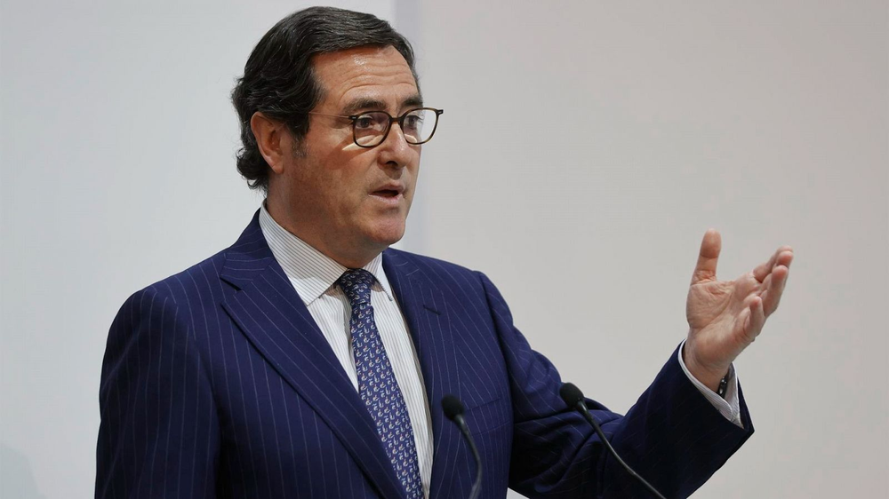 El presidente de la CEOE, Antonio Garamendi.