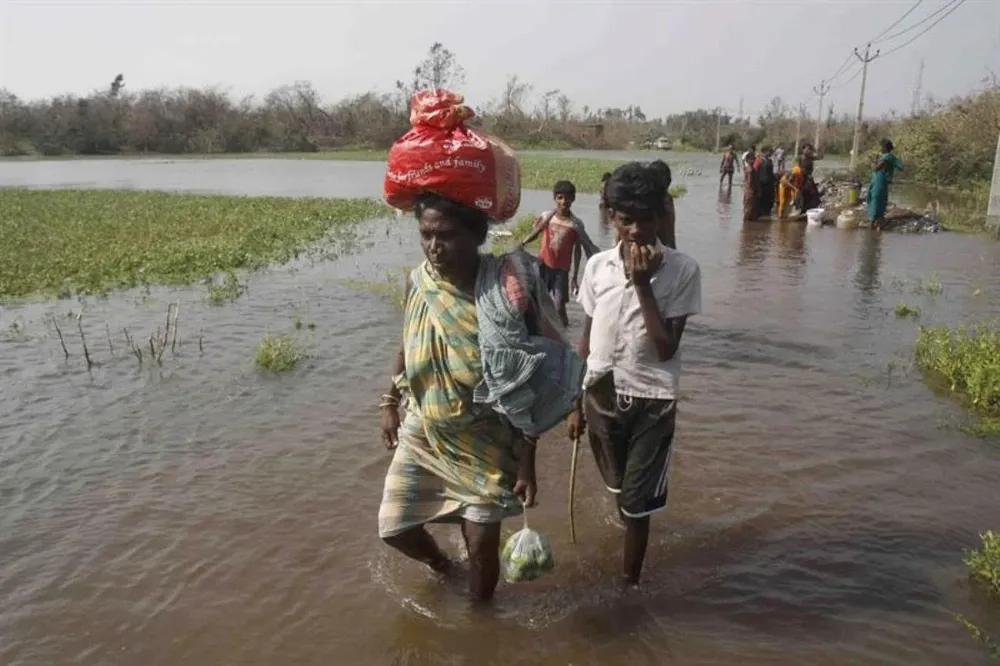 Pobladores del área de Ganjam en Orissa, India.