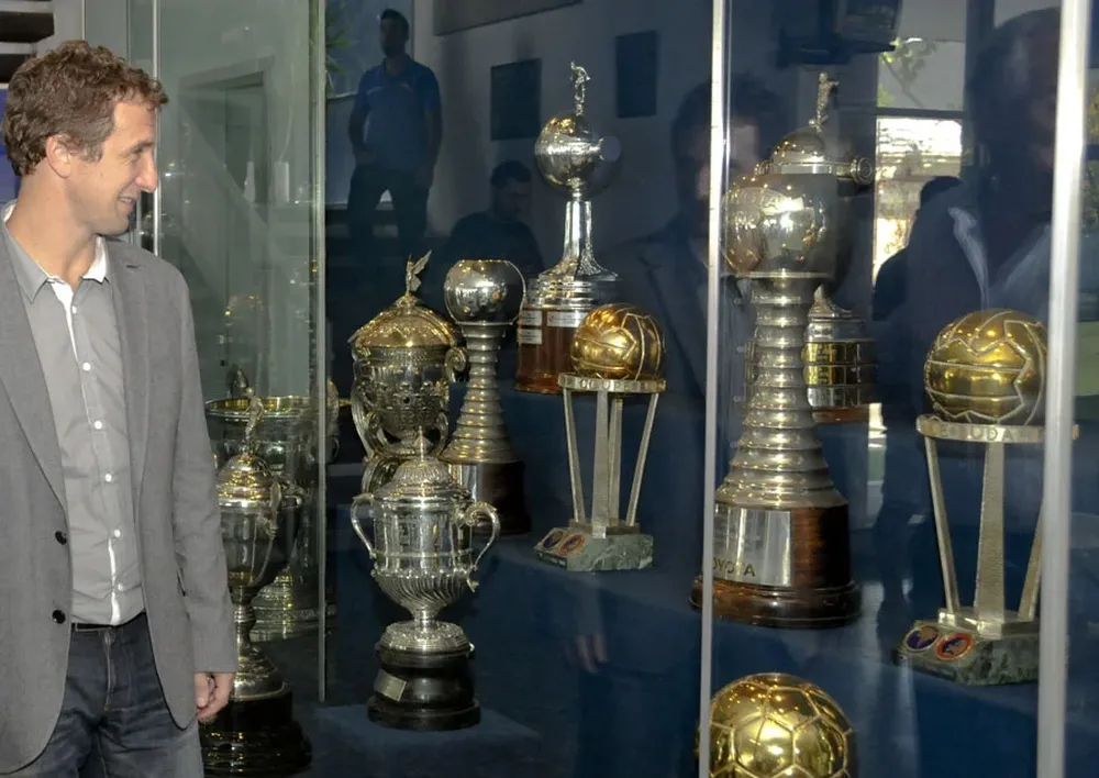 Rodolfo Arruabarrena en la sede de Nacional