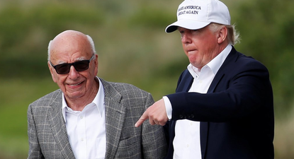 Murdoch y Trump en una imagen de 2016.