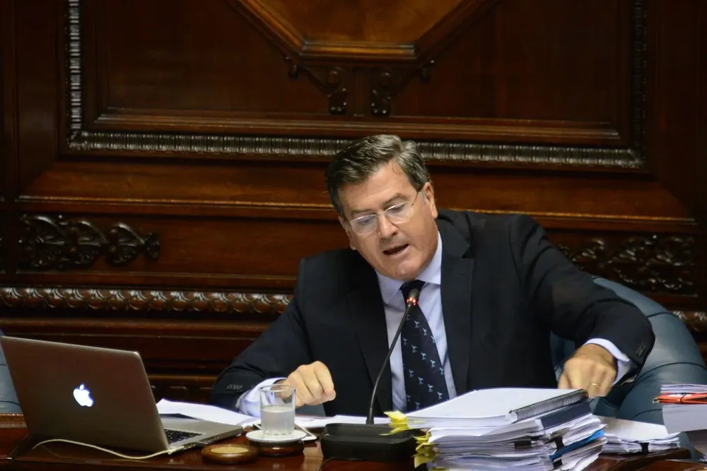 Pedro Bordaberry en su último periodo como senador. (Archivo)