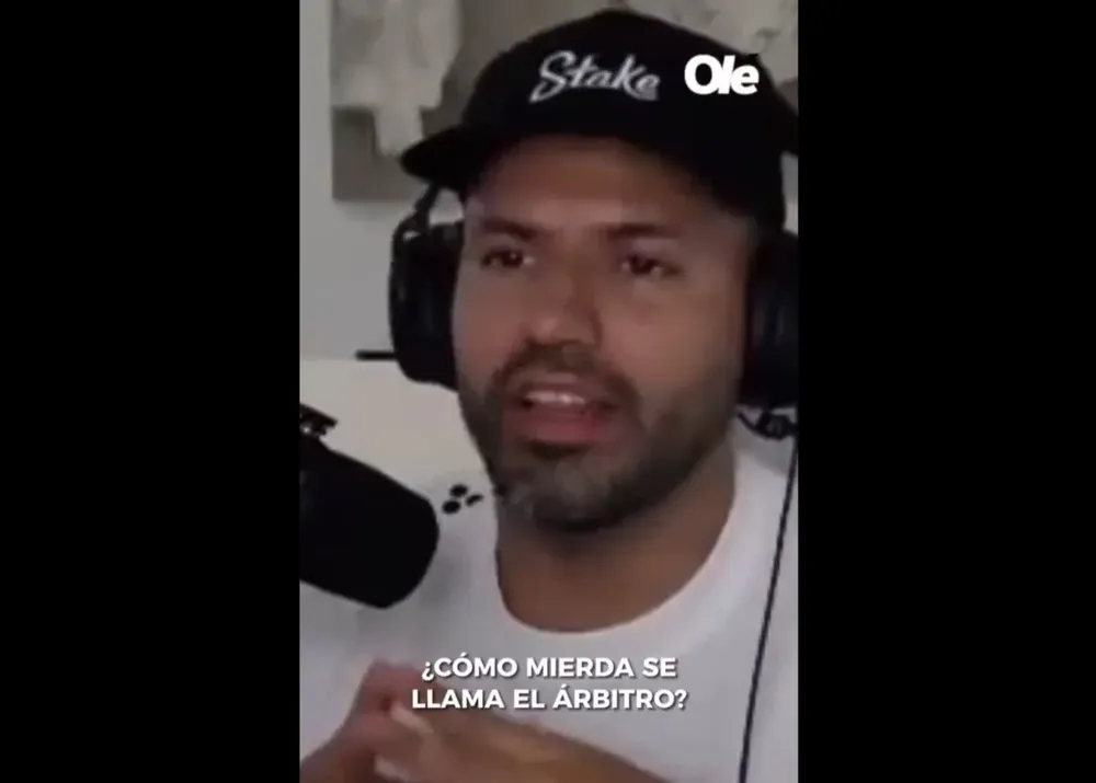 El streaming del Kun Agüero contra el juez Yael Pérez