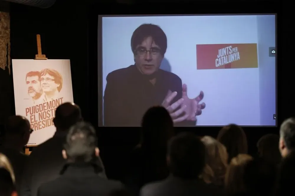 Carles Puigdemont en campaña electoral