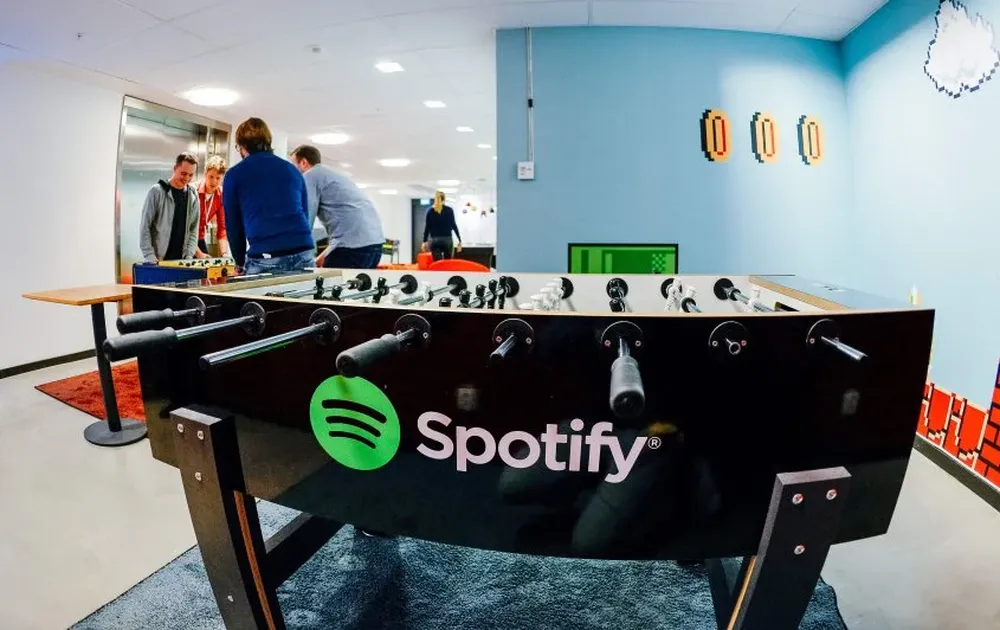 Imagen dentro de la oficina de Spotify en Suiza