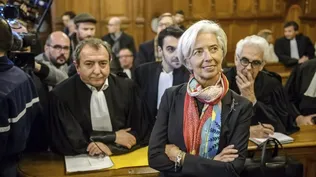 La directora gerente del FMI y exministra francesa de Finanzas, Christine Lagarde, en la Corte de Justicia de la República (CJR), en París (Francia), el 12 de diciembre de 2016