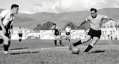 Uruguay ante Bolivia en el Mundial 1950