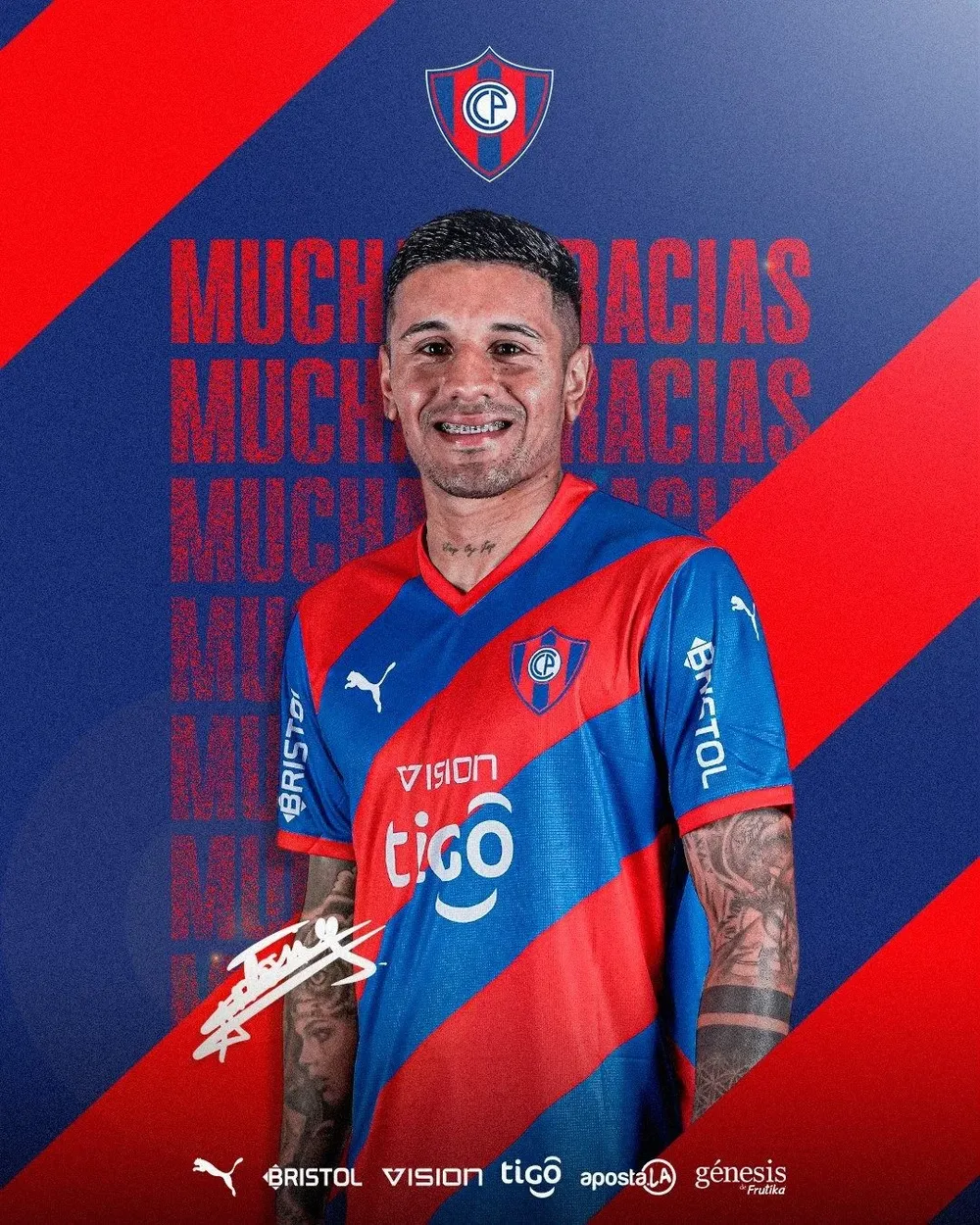 Antonio Galeano en su despedida de Cerro Porteño