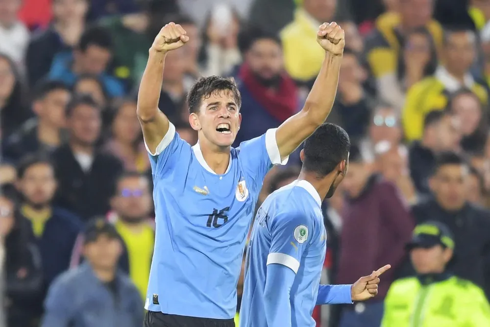 Facundo González, autor del gol ante Colombia