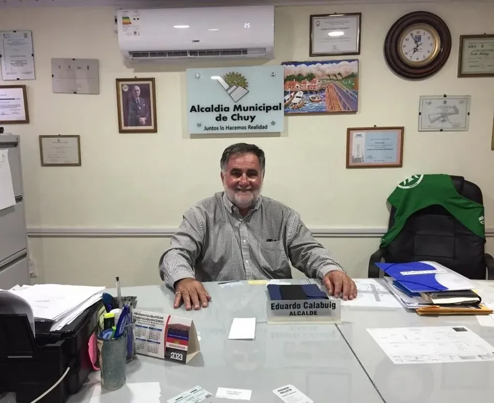 Eduardo Calabuig, alcalde de Chuy
