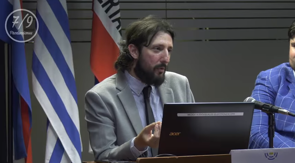 Pablo Laurta en el Parlamento en 2022. Crédito: captura de Youtube