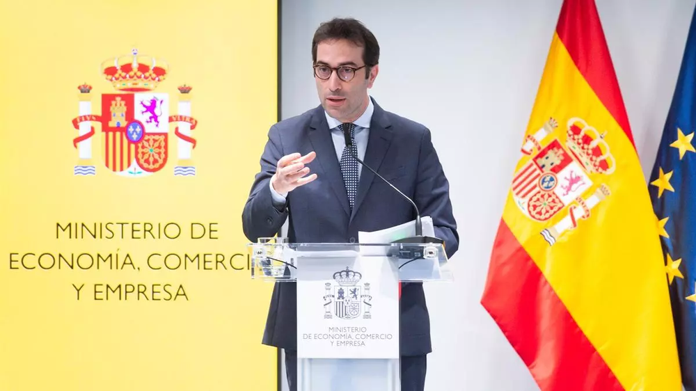 Carlos Cuerpo, ministro de Economia de España, de viaje en EEUU.