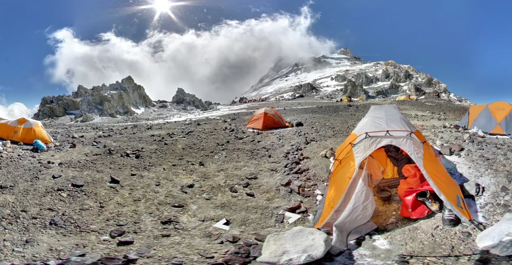 Campamento Cólera en el Aconcagua