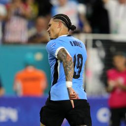 Darwin Núñez de la selección de Uruguay