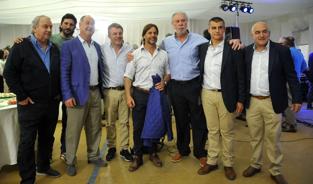 Santiago Camejo, Santiago Camejo (h), Carlos Amaro Nadal, Martín Olaverry, Luis Lacalle Pou, Rodolfo Rodríguez, Gustavo Aberastegui y Luis Aberastegui.